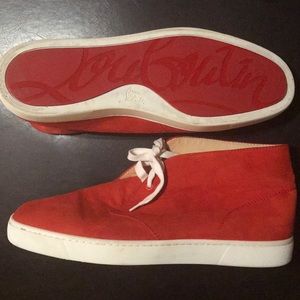 Red Mid ankle Christian Louboutin Flat Sneaker